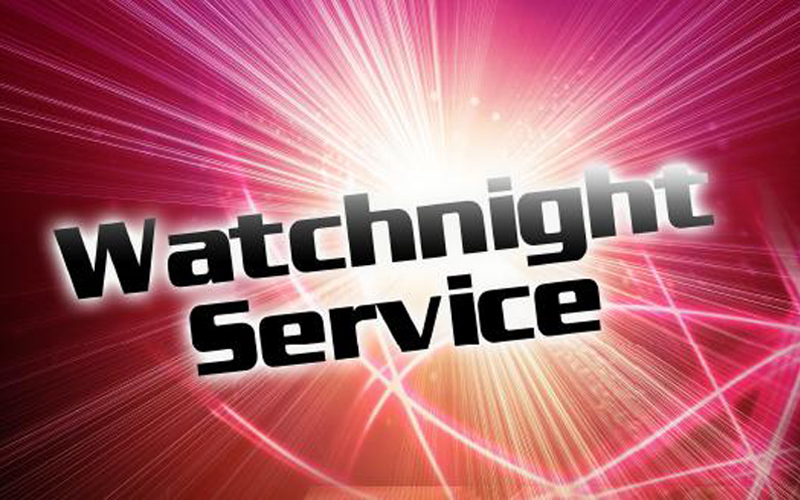 Night service. Watchnight service.